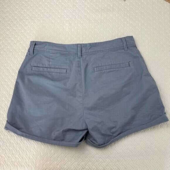 Banana Republic Women's Size 2 Country Blue 5 Inch Inseam Cuffed Hem Shorts Mom - Picture 8 of 11